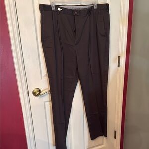 Haggar Brown Dress Pants Classic Fit
